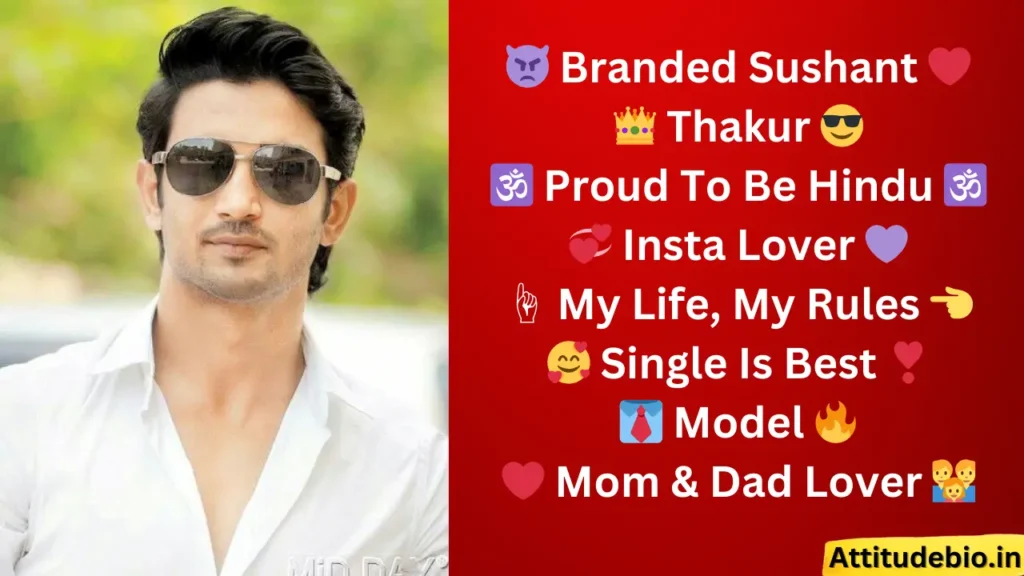 Sushant Singh Rajput Instagram Bio